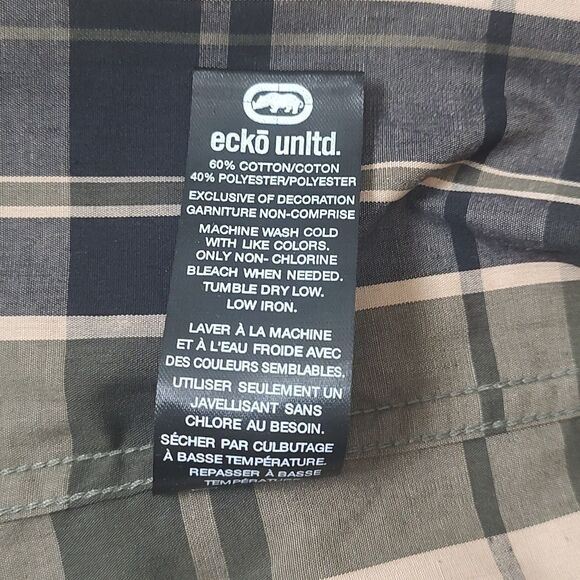 New With Tags Men's Size 2XL Long Sleeve Woven Collared Button Down Shirt‎ - Picture 17 of 17